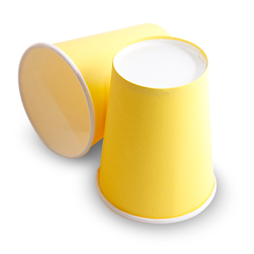 Color-changing paper cup resists high heat